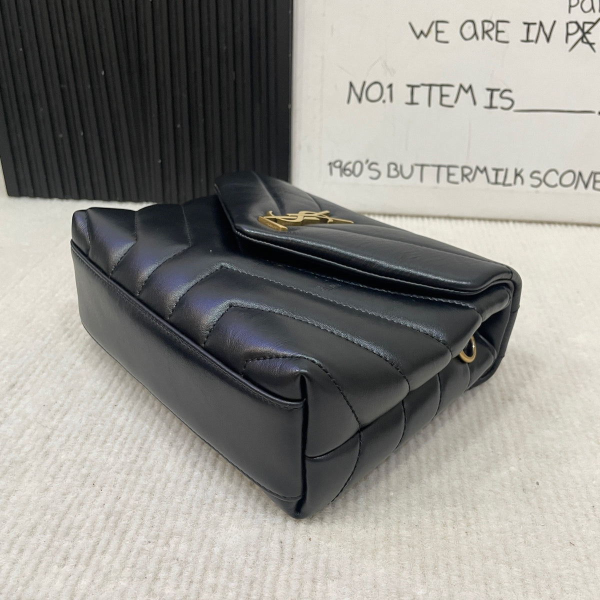 Saint Laurent - Loulou Mini - Leather - Black - (mini)