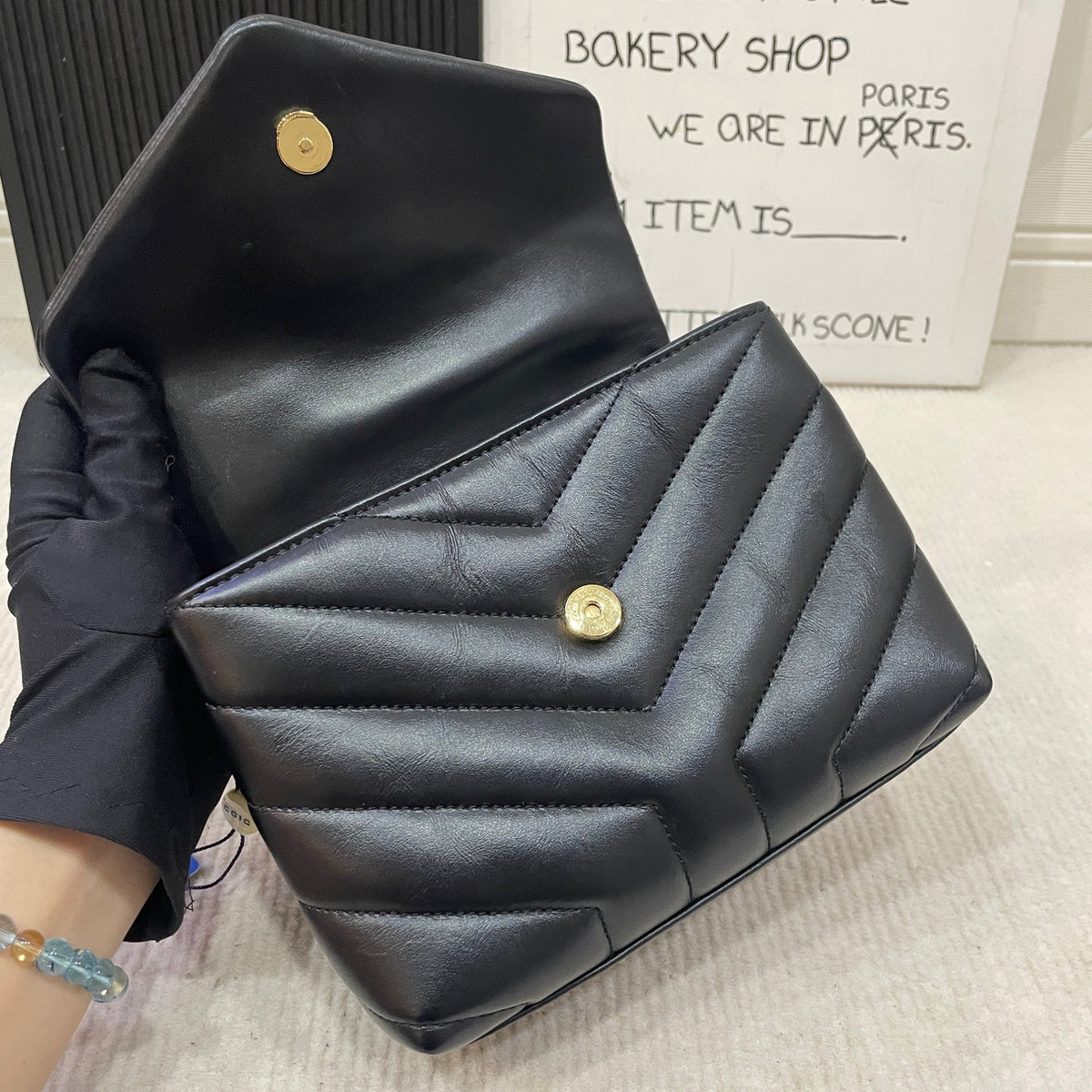 Saint Laurent - Loulou Mini - Leather - Black - (mini)