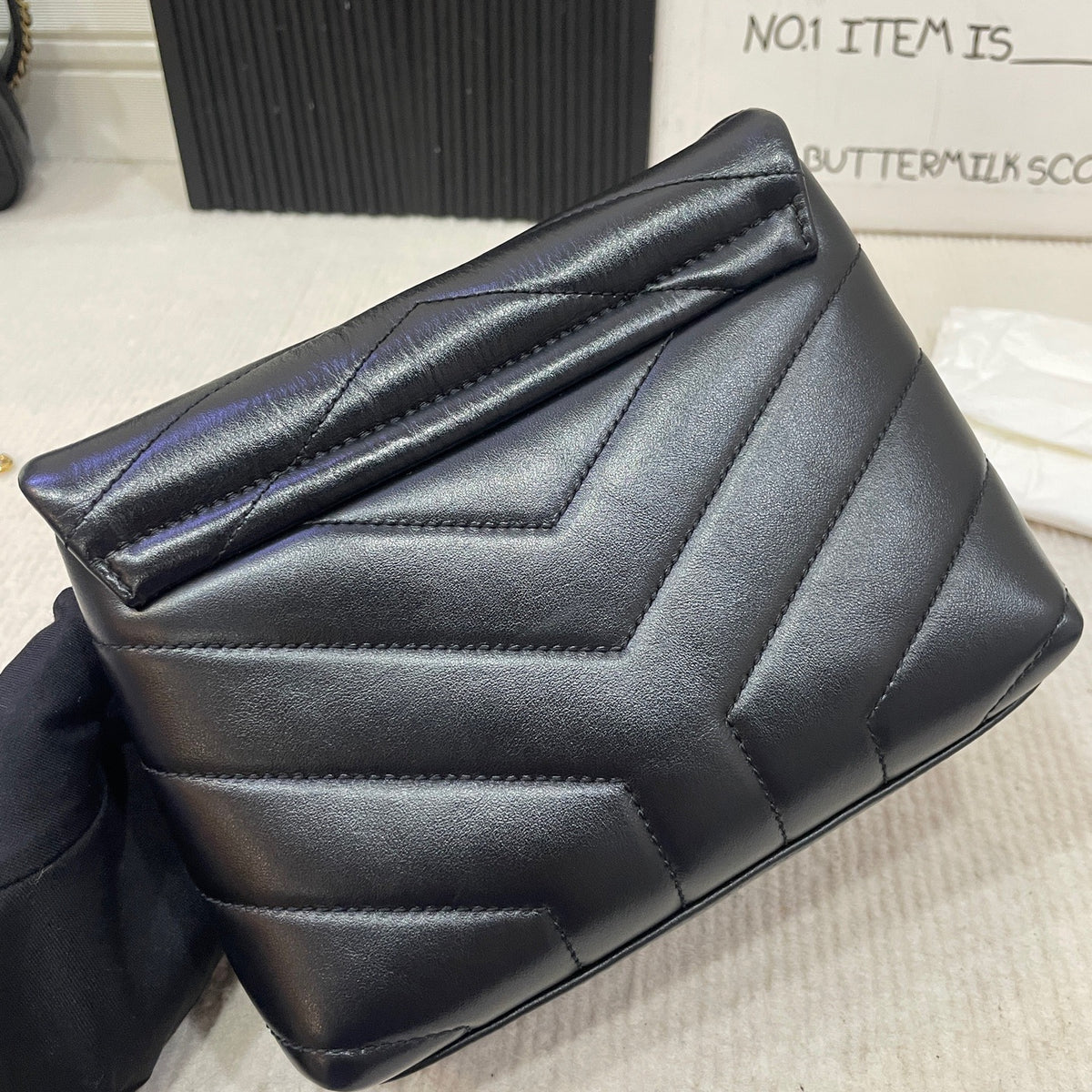 Saint Laurent - Loulou Mini - Leather - Black - (mini)