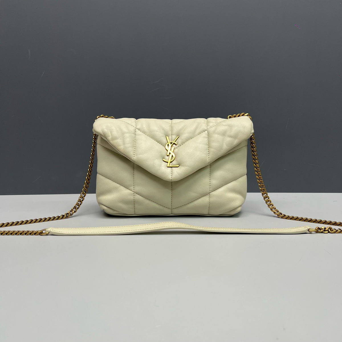 Saint Laurent - Loulou Mini - Leather - White - (mini)