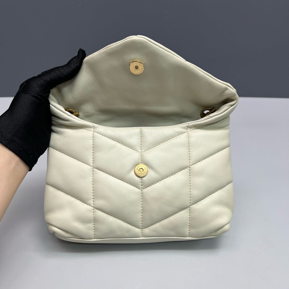 Saint Laurent - Loulou Mini - Leather - White - (mini)