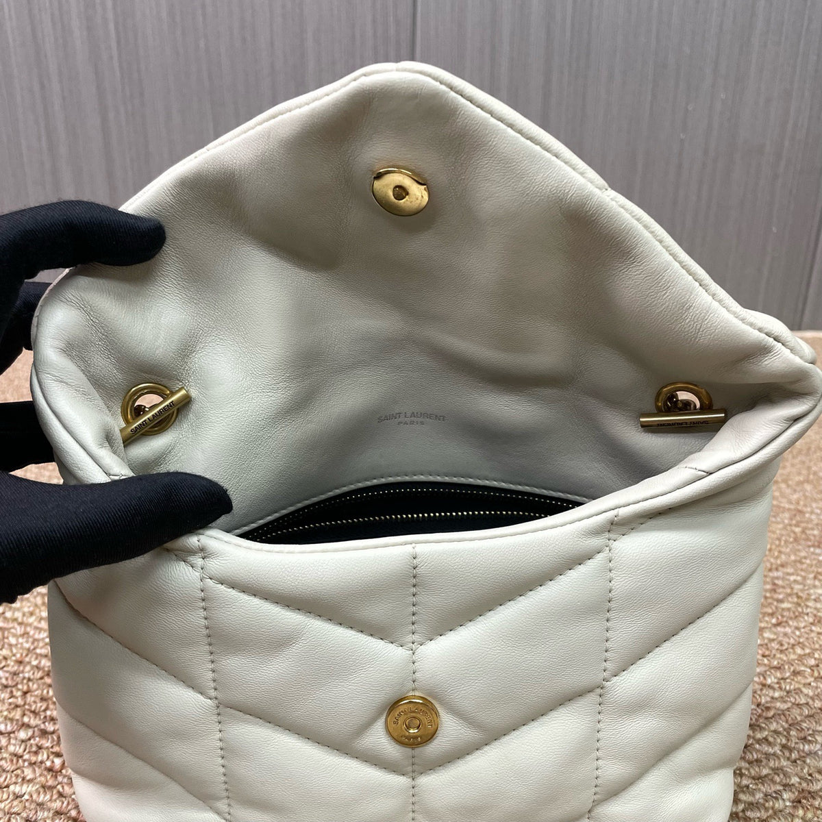 Saint Laurent - Loulou Mini - Leather - White - (mini)