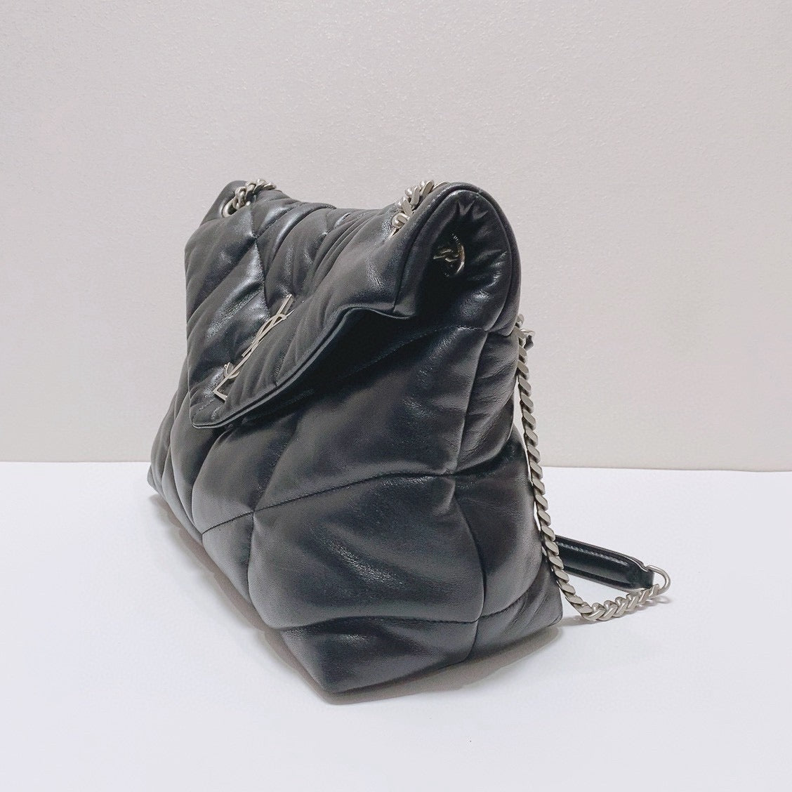Saint Laurent - LouLou Puffer Bag - Leather - Black - (medium)