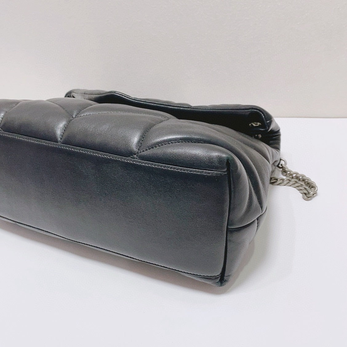 Saint Laurent - LouLou Puffer Bag - Leather - Black - (medium)