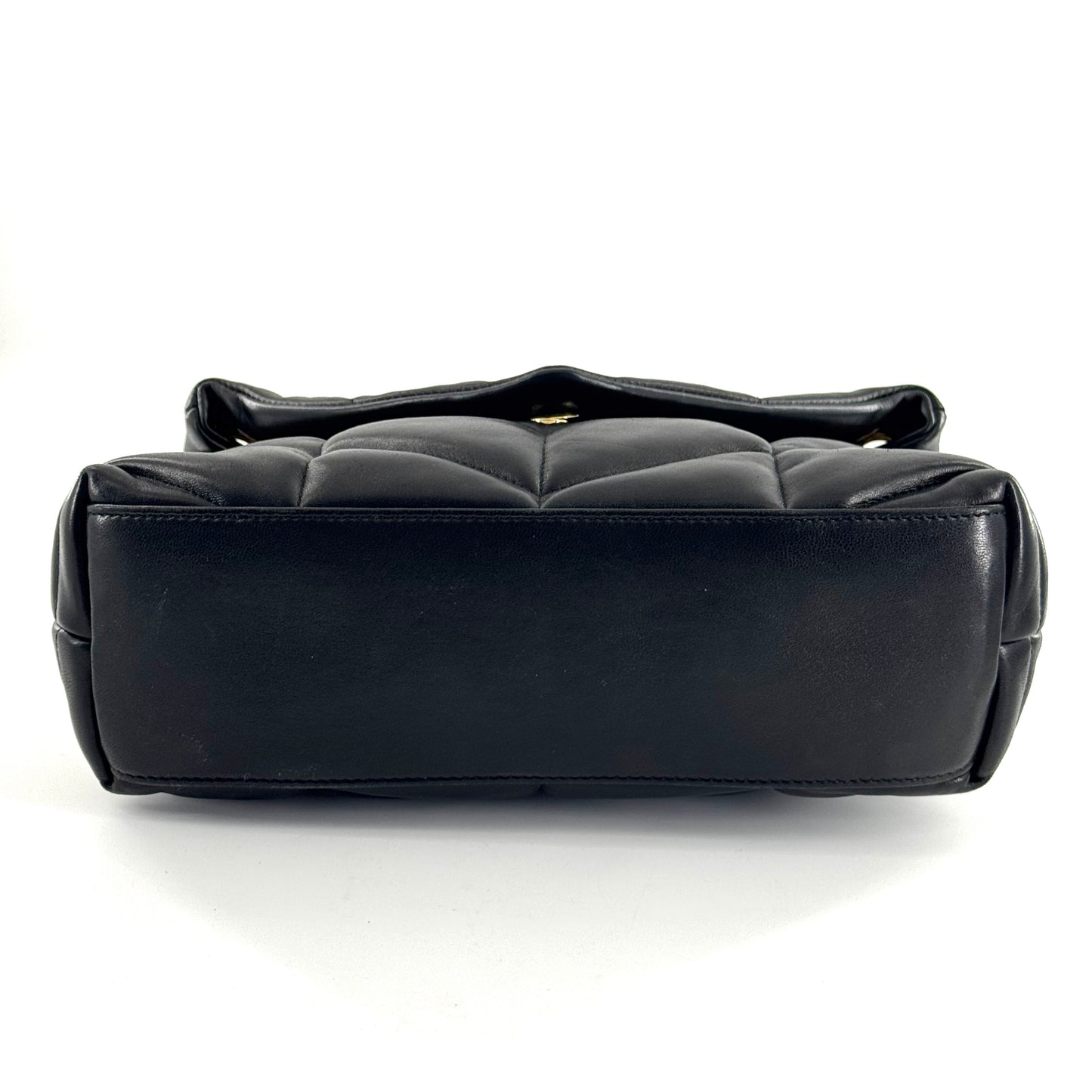 Saint Laurent - Loulou Puffer - Lambskin leather - Black with Gold-Tone Hardware - (Small)
