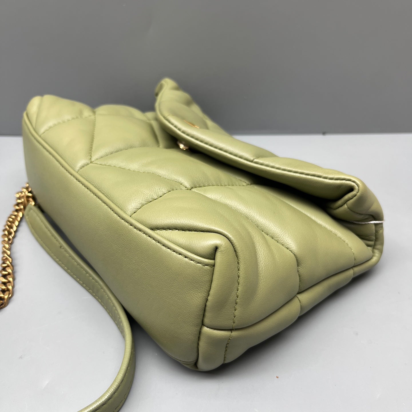 Saint Laurent - Loulou Puffer - Lambskin leather - Green with Gold-Tone Hardware - (mini)