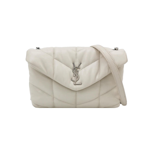 Saint Laurent - LouLou Puffer - Leather - Beige - (Small)