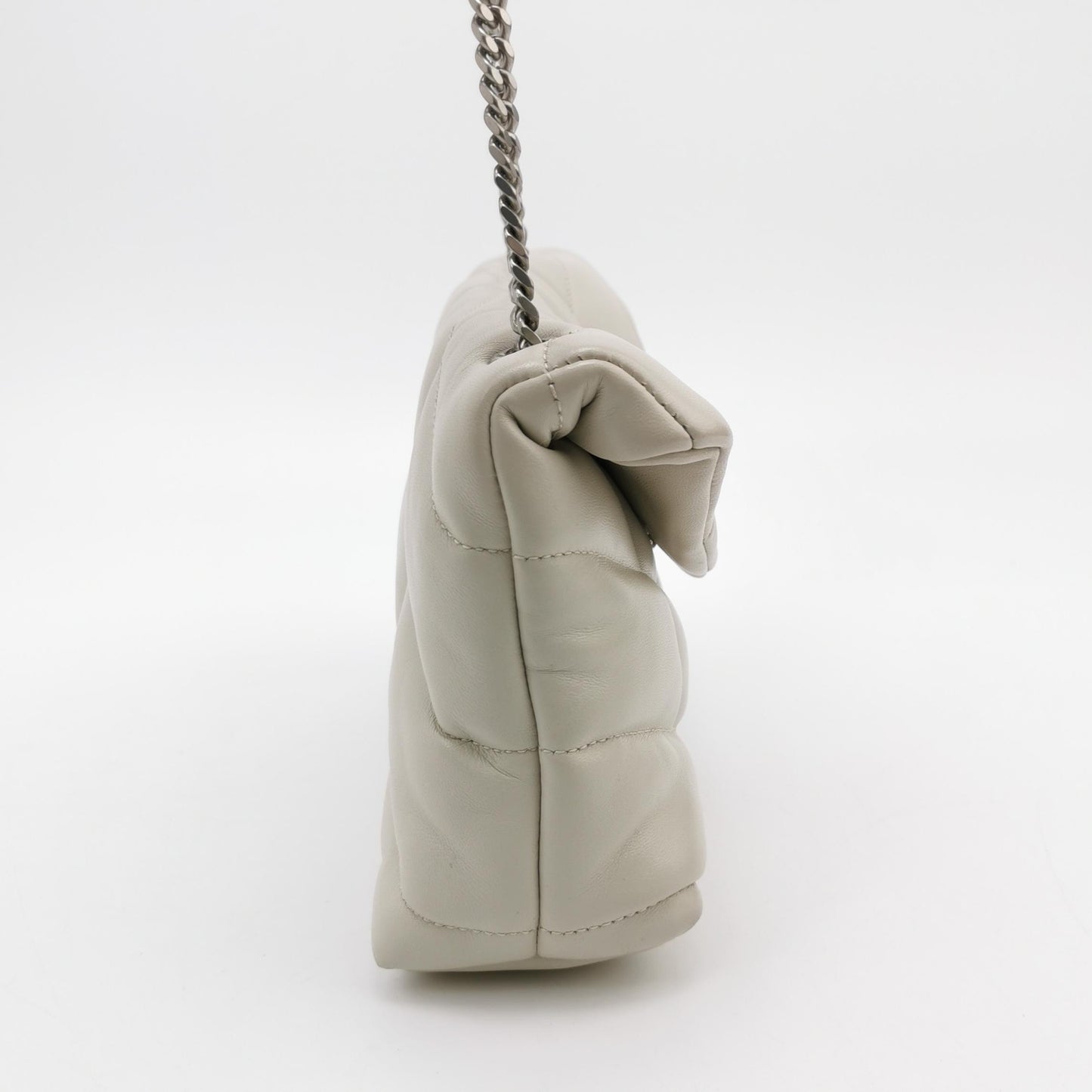 Saint Laurent - LouLou Puffer - Leather - Beige - (Small)