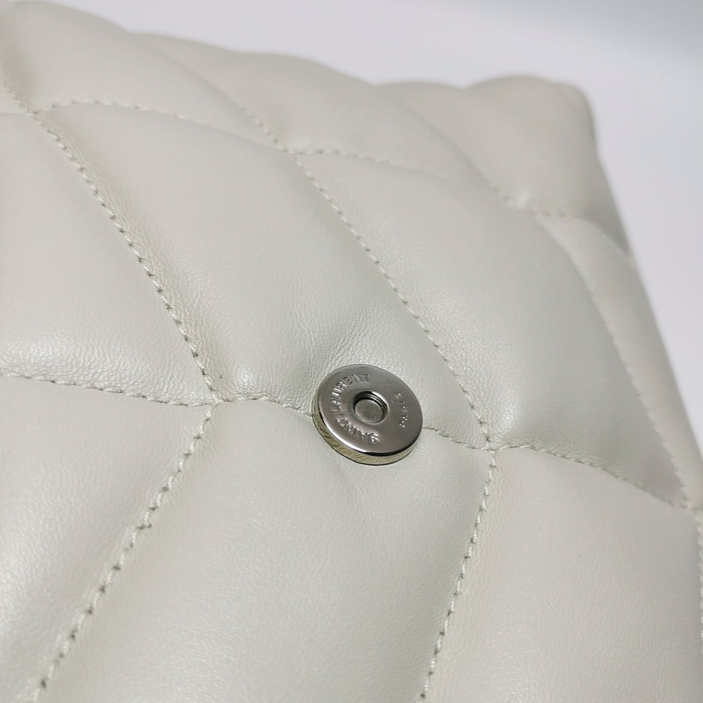 Saint Laurent - LouLou Puffer - Leather - Beige - (Small)