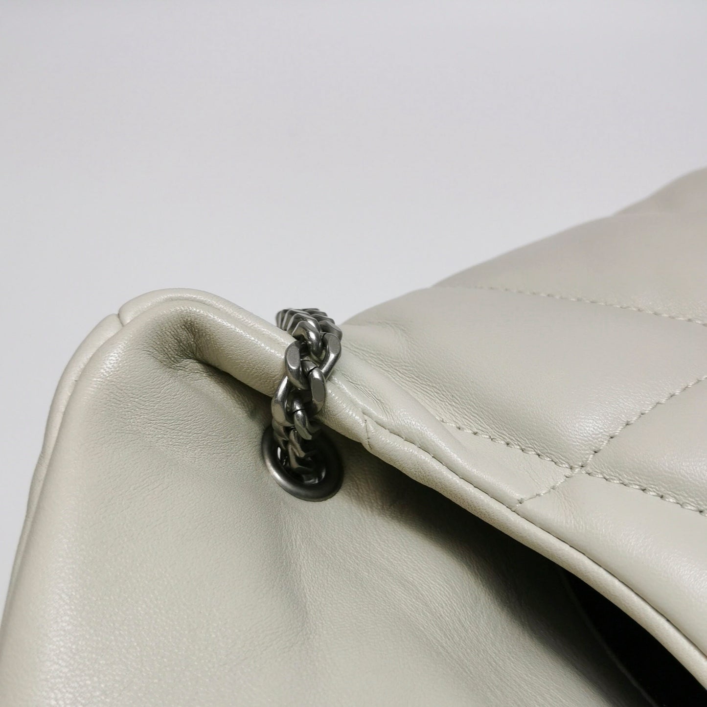 Saint Laurent - LouLou Puffer - Leather - Beige - (Small)