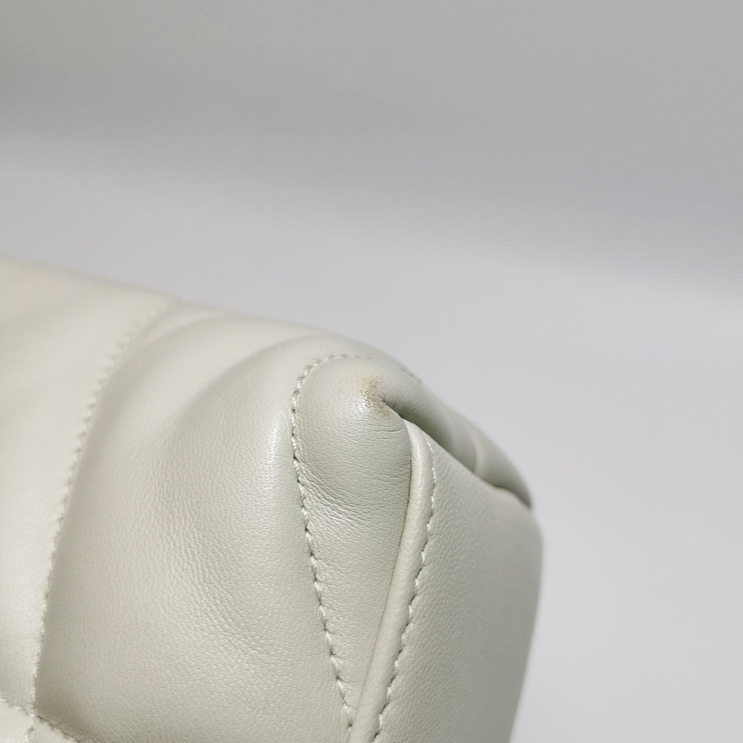 Saint Laurent - LouLou Puffer - Leather - Beige - (Small)