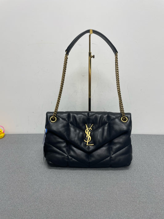 Saint Laurent - Loulou Puffer - Leather - Black - (medium)