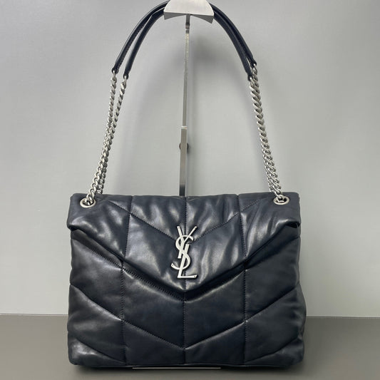 Saint Laurent - Loulou Puffer - Leather - Black - (medium)