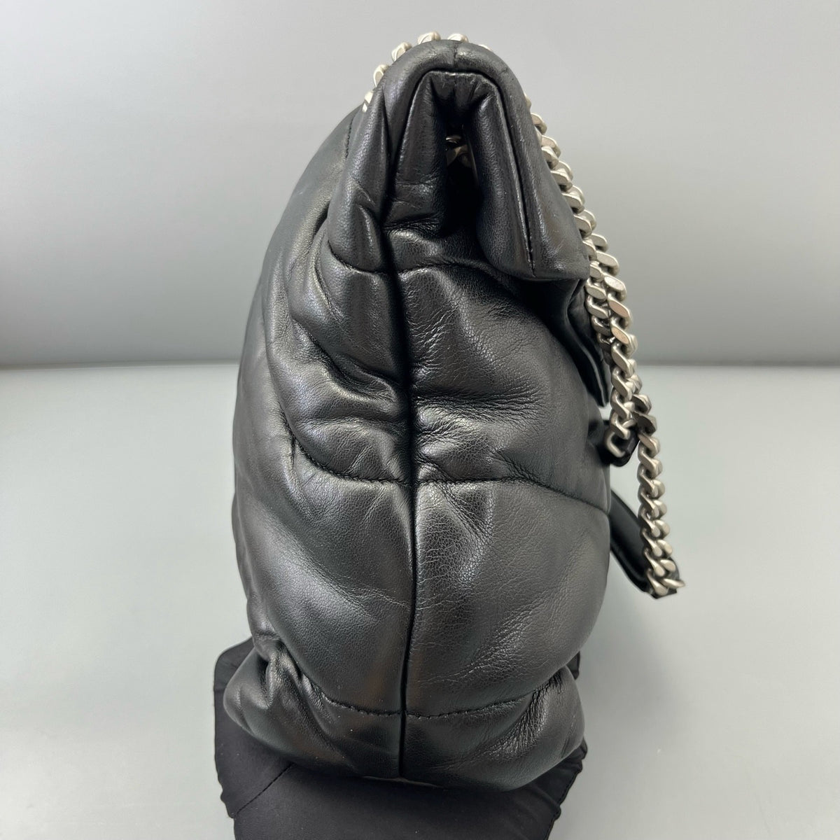 Saint Laurent - Loulou Puffer - Leather - Black - (medium)