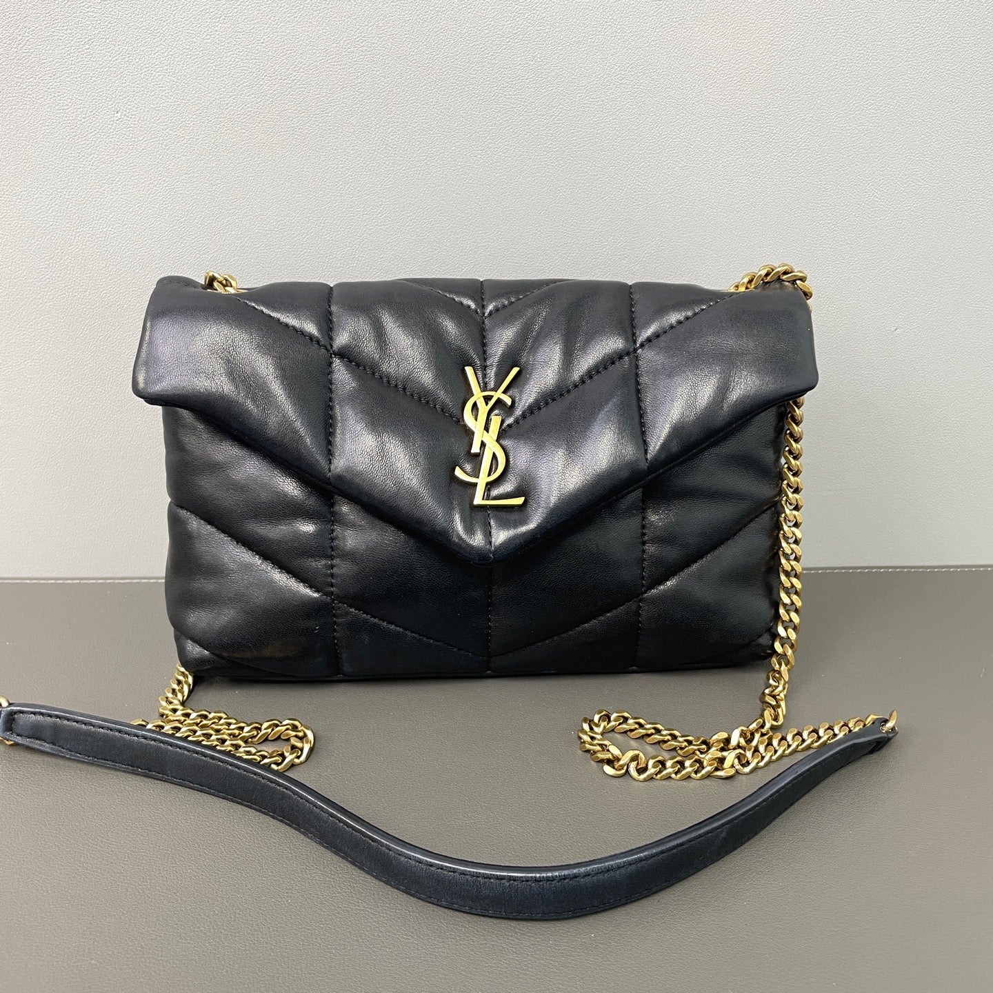 Saint Laurent - Loulou Puffer - Leather - Black - (mini)