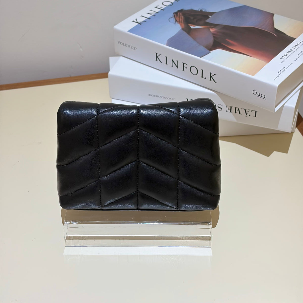 Saint Laurent - LouLou Puffer - Leather - Black - (mini)