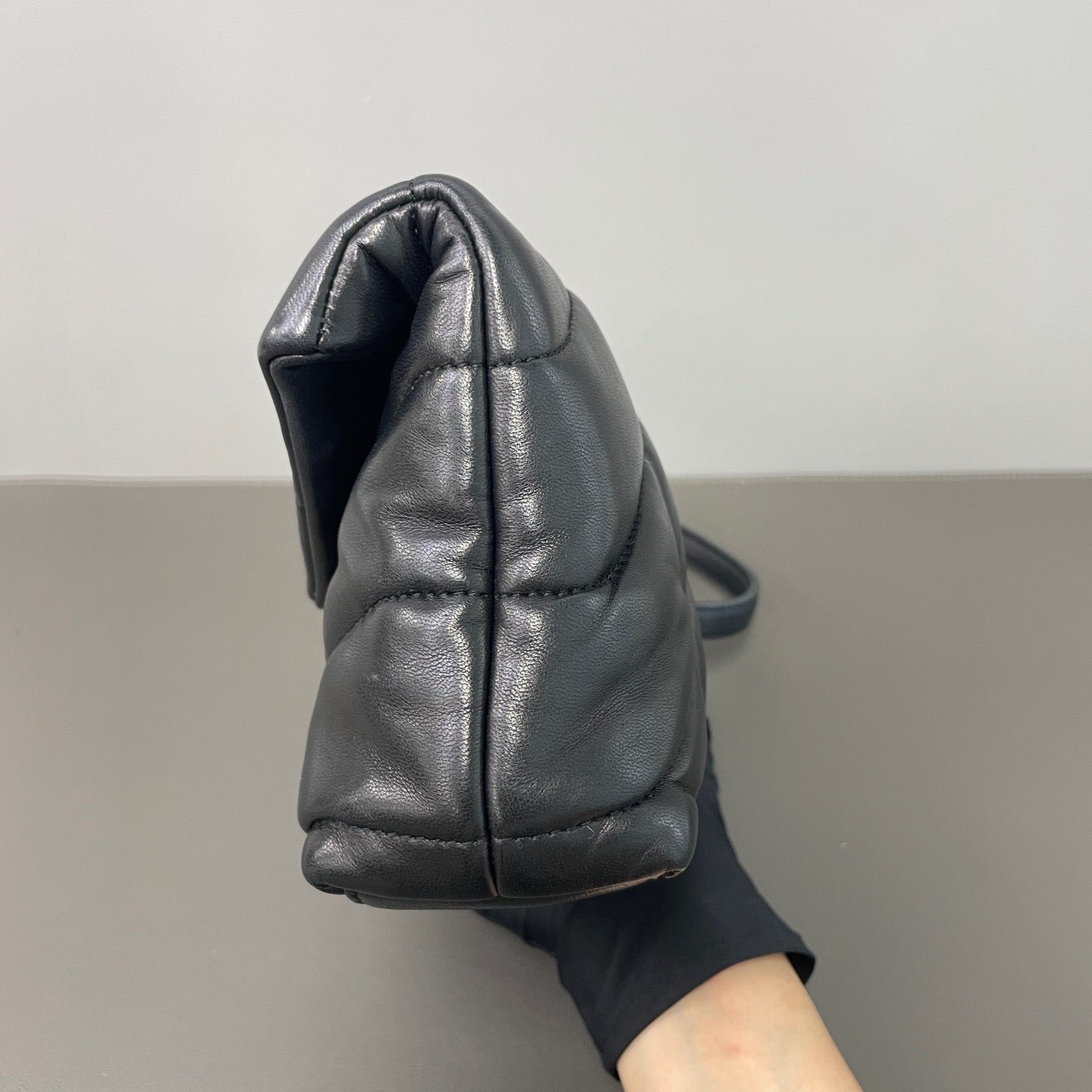 Saint Laurent - Loulou Puffer - Leather - Black - (mini)