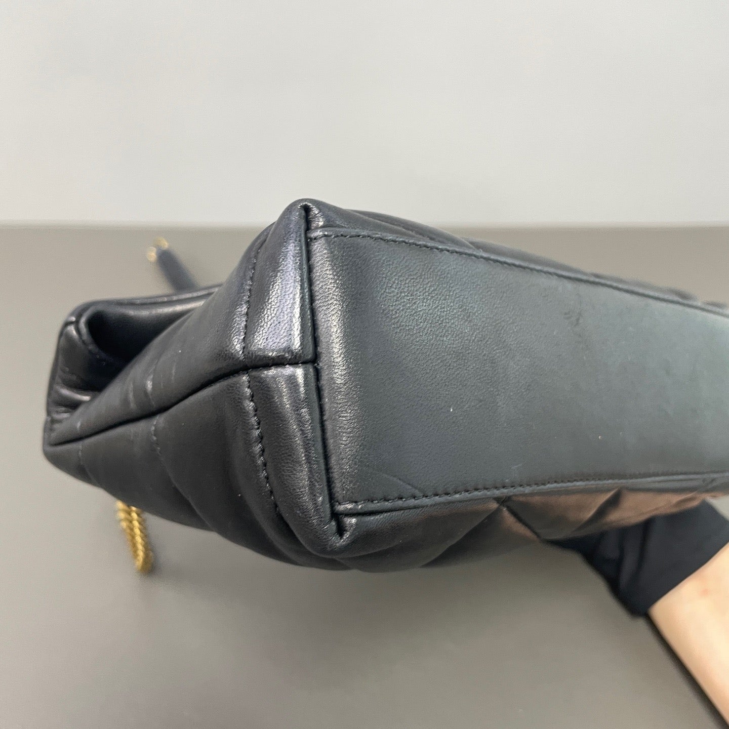 Saint Laurent - Loulou Puffer - Leather - Black - (mini)