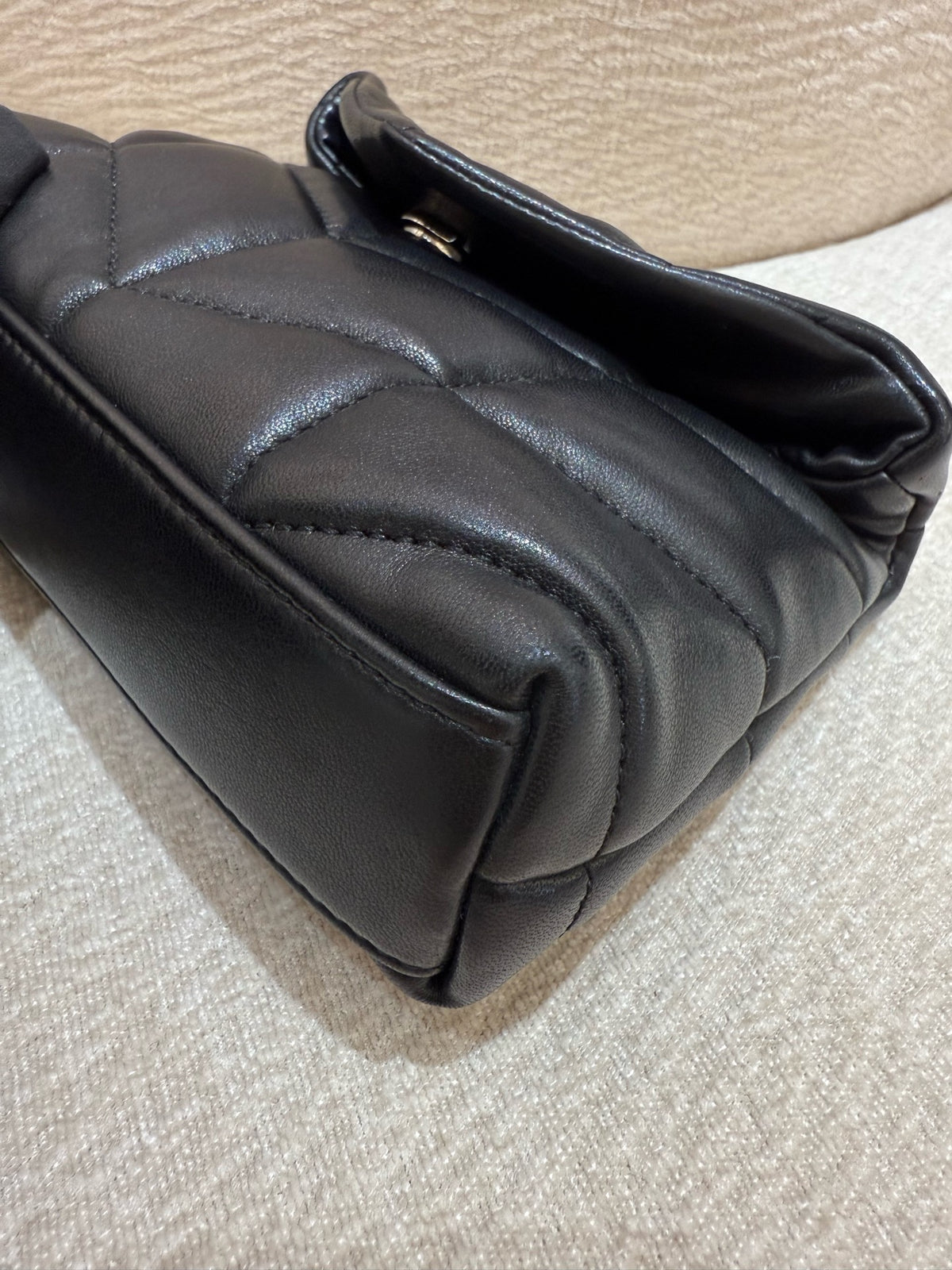 Saint Laurent - LouLou Puffer - Leather - Black - (mini)