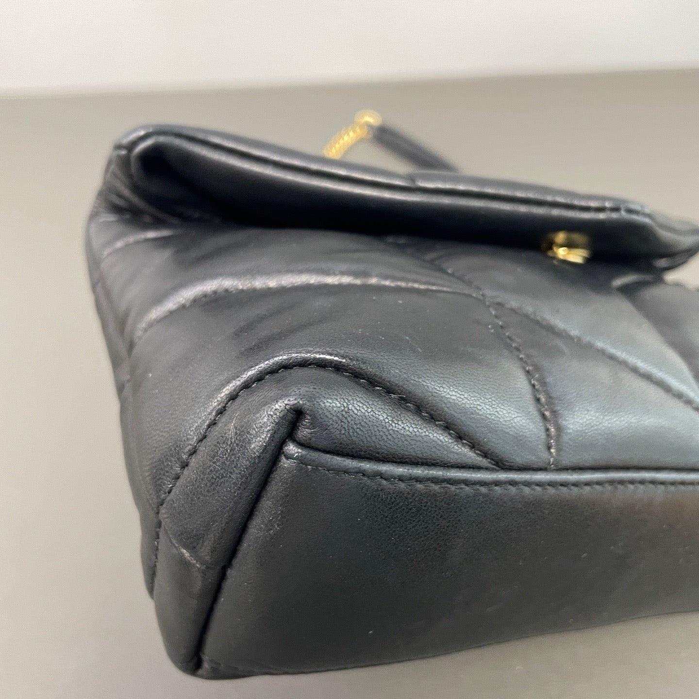 Saint Laurent - Loulou Puffer - Leather - Black - (mini)