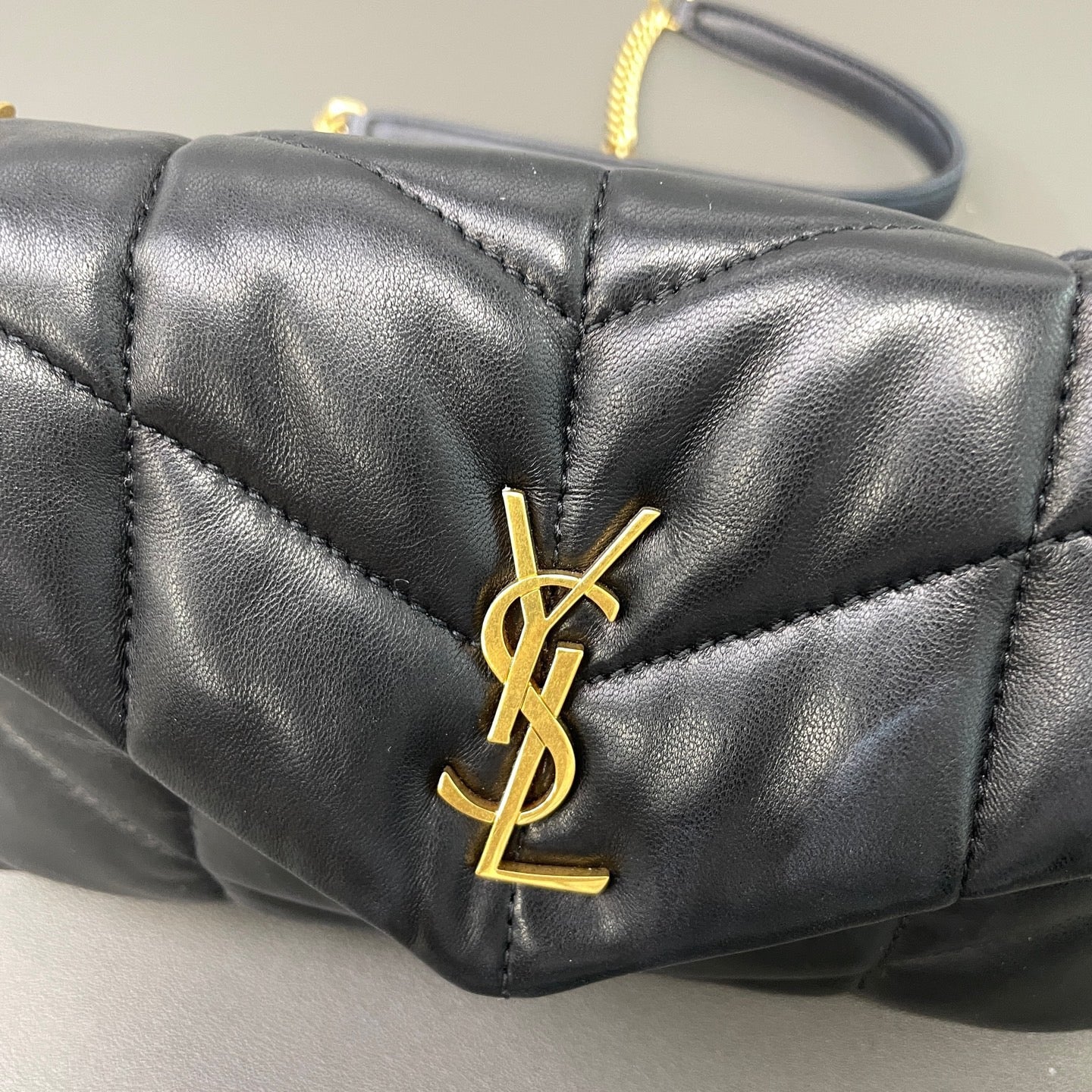 Saint Laurent - Loulou Puffer - Leather - Black - (mini)