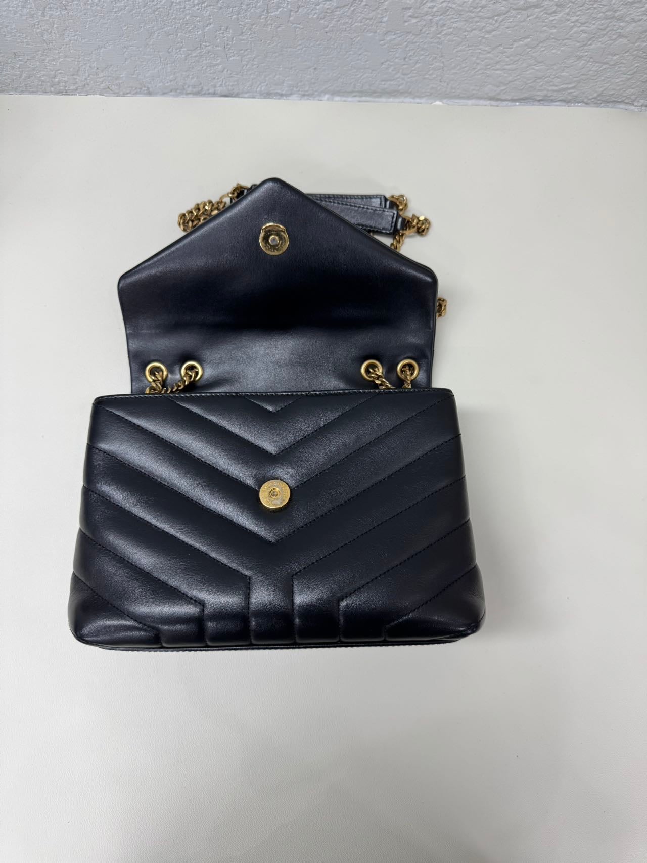 Saint Laurent - Loulou Puffer - Leather - Black - (small)