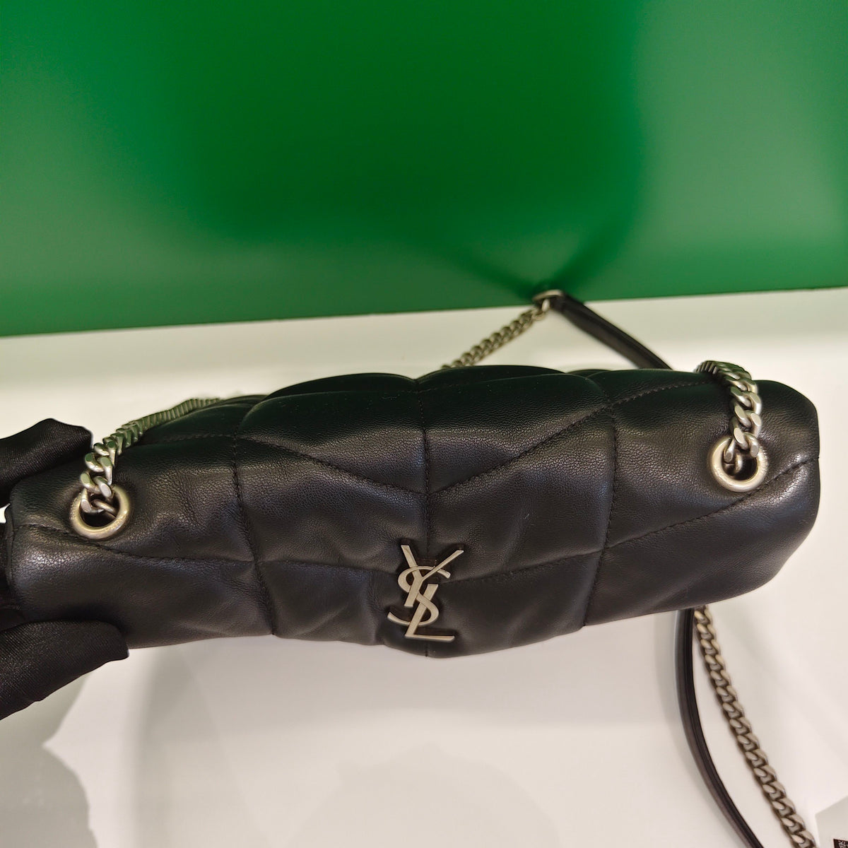 Saint Laurent - Loulou Puffer - Leather - Black - (small)