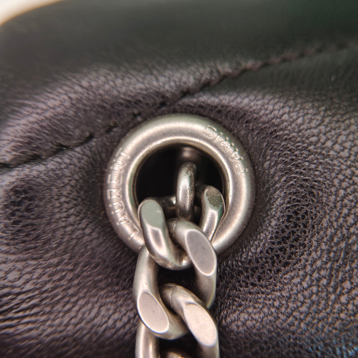 Saint Laurent - Loulou Puffer - Leather - Black - (small)