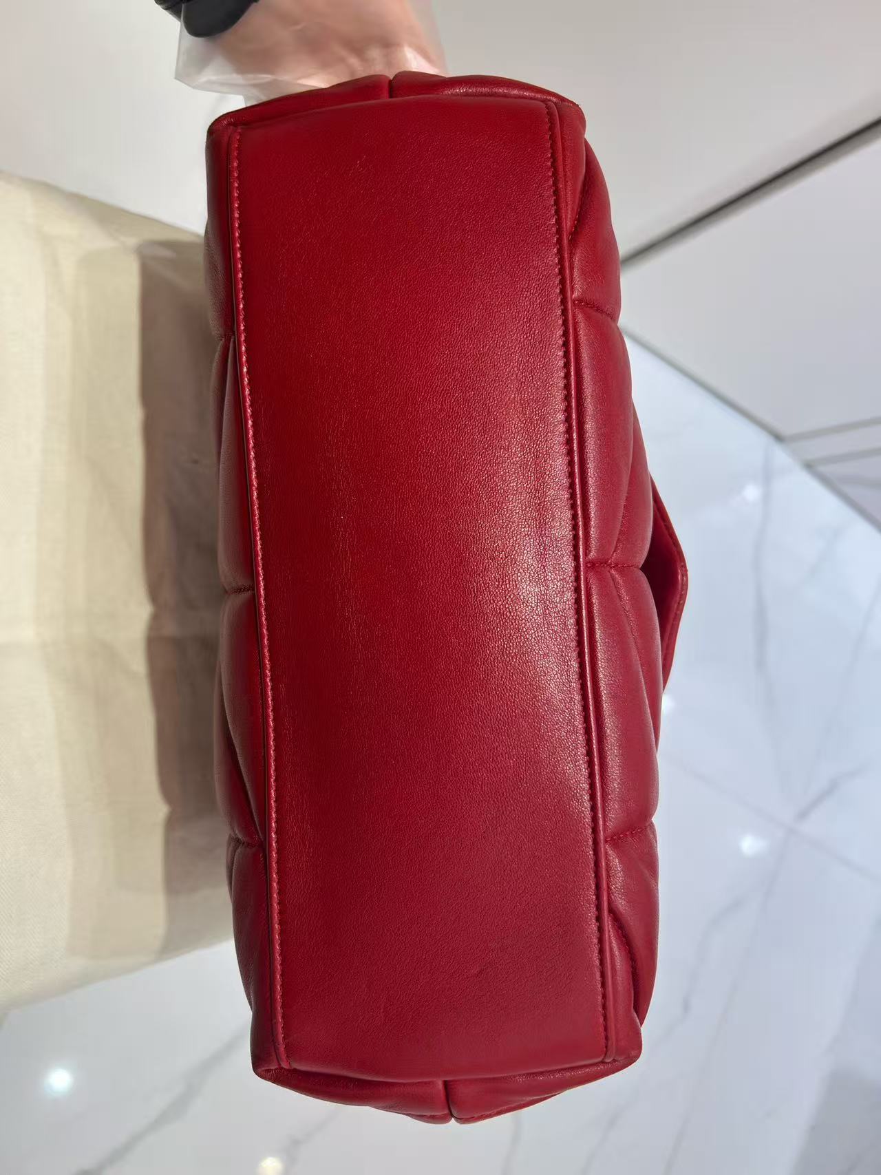 Saint Laurent - LouLou Puffer - Leather - Red - (small)