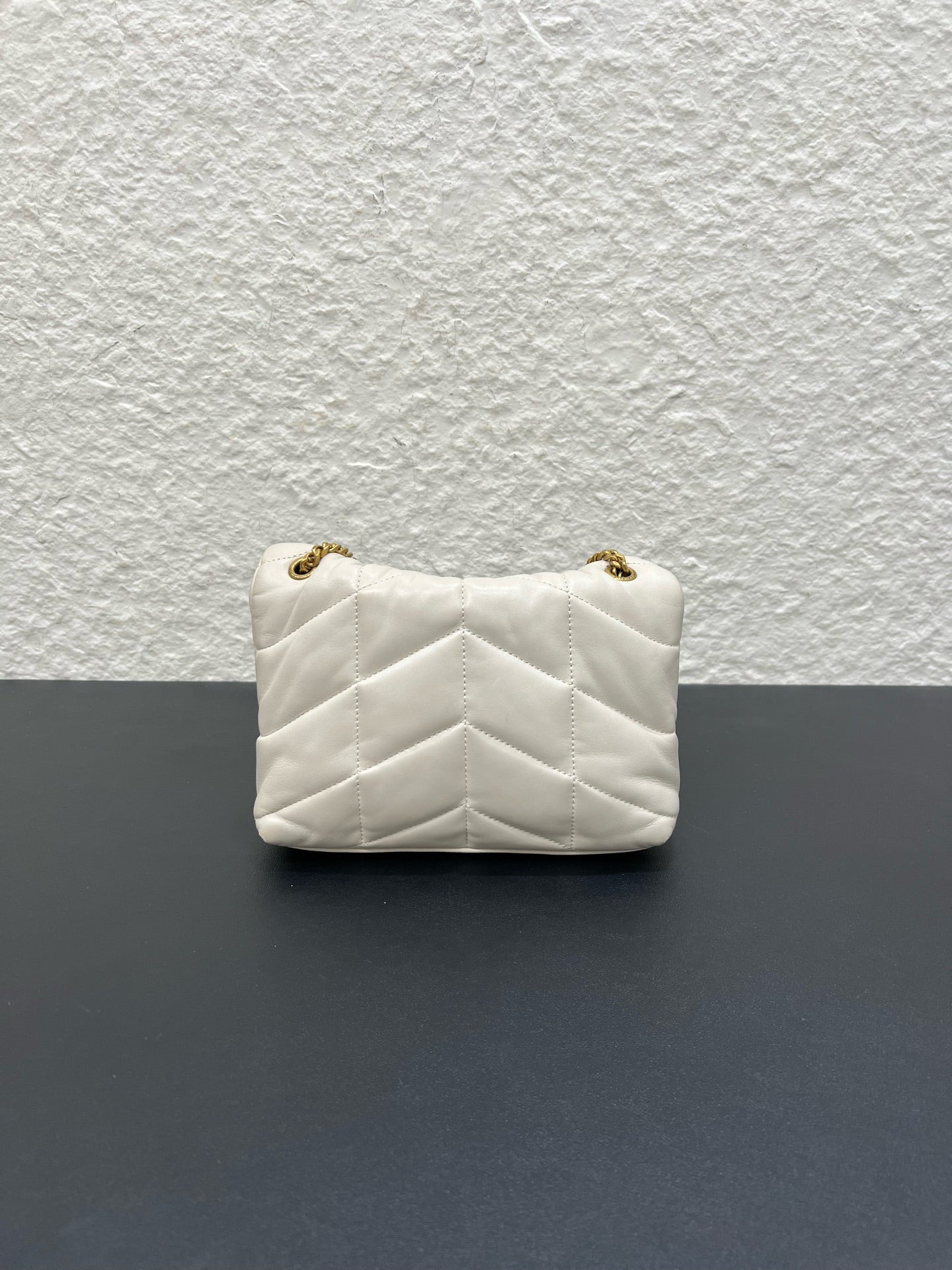 Saint Laurent - Loulou Puffer - Leather - White - (mini)