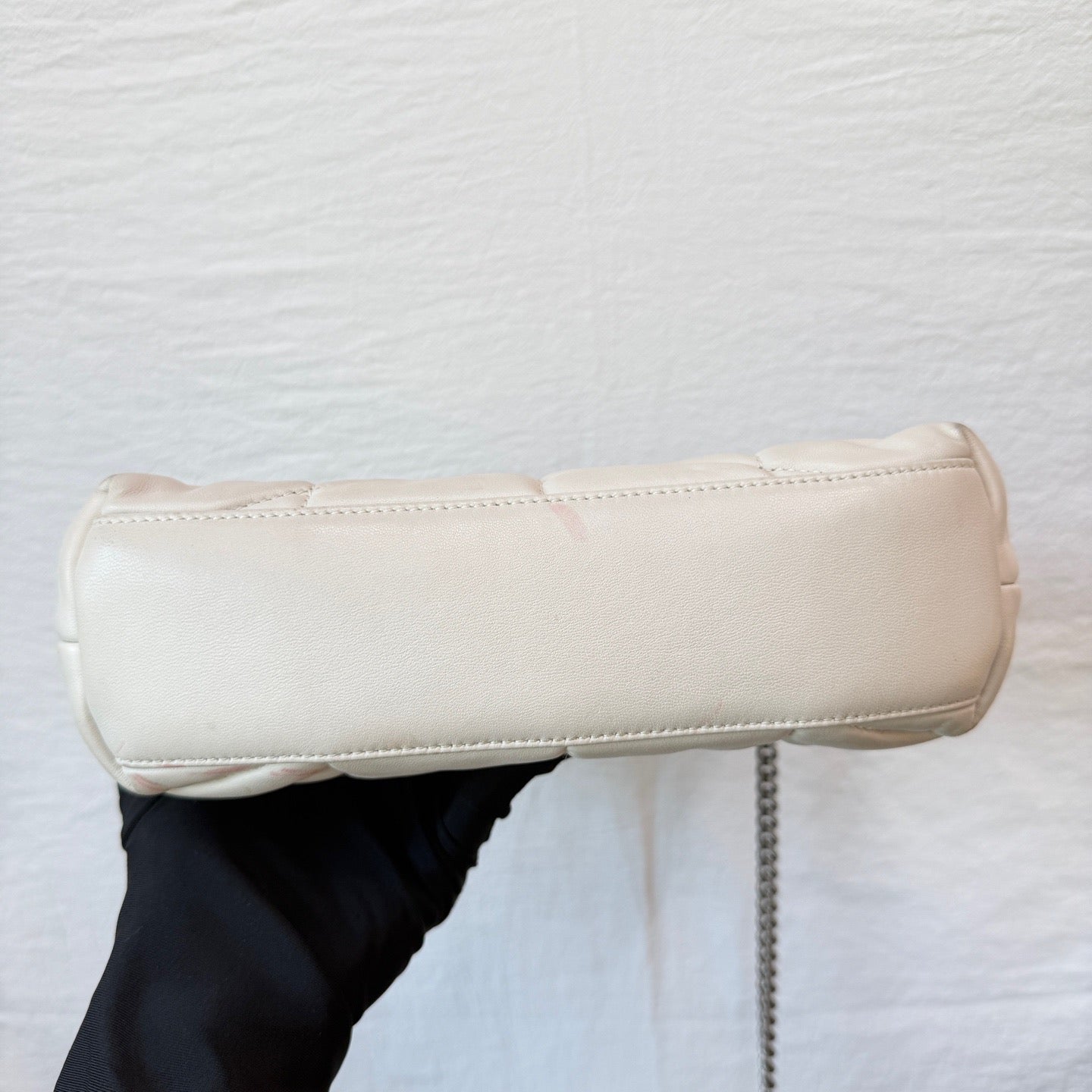 Saint Laurent - Loulou Puffer - Leather - White - (small)