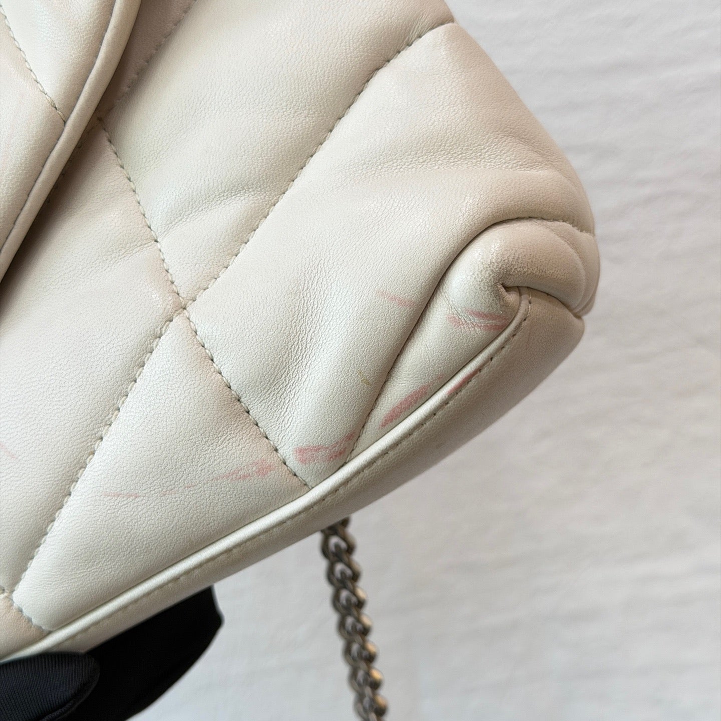 Saint Laurent - Loulou Puffer - Leather - White - (small)