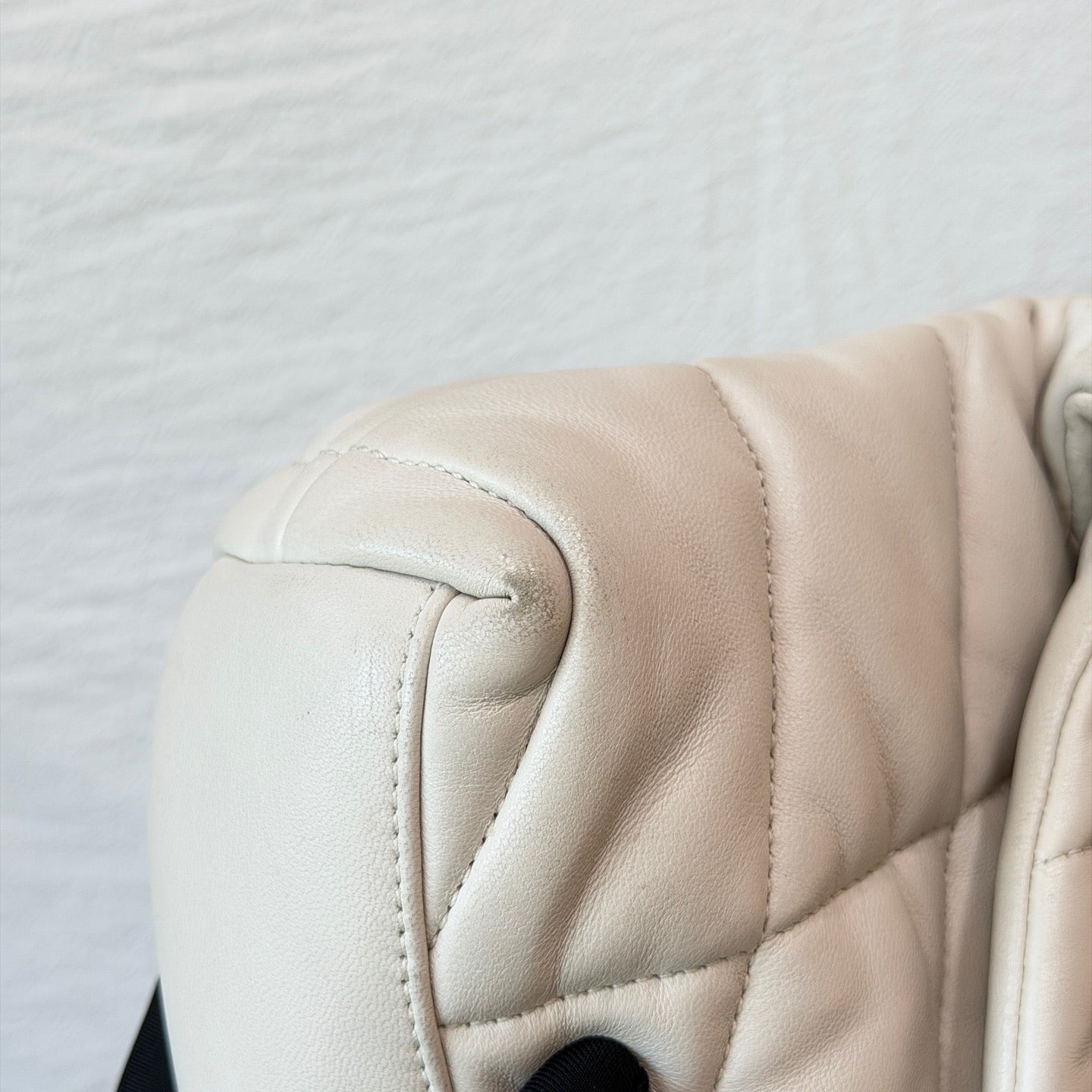 Saint Laurent - Loulou Puffer - Leather - White - (small)