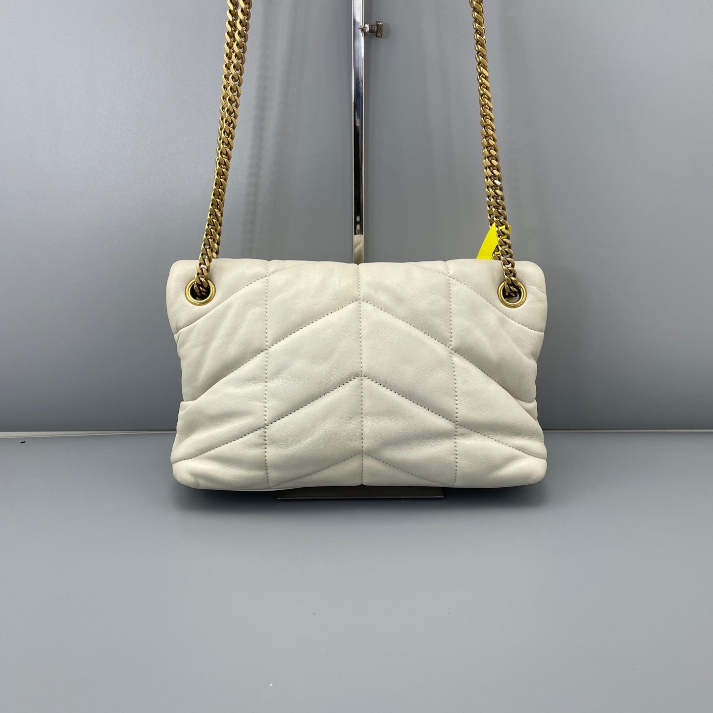 Saint Laurent - Loulou Puffer Medium - Lambskin leather - White - (medium)