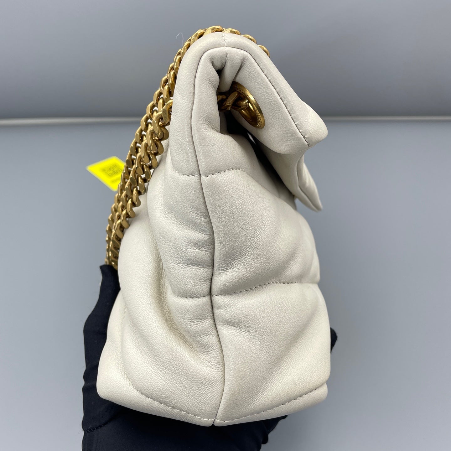 Saint Laurent - Loulou Puffer Medium - Lambskin leather - White - (medium)