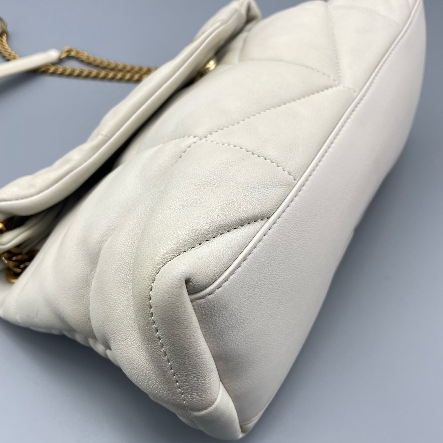 Saint Laurent - Loulou Puffer Medium - Lambskin leather - White - (medium)