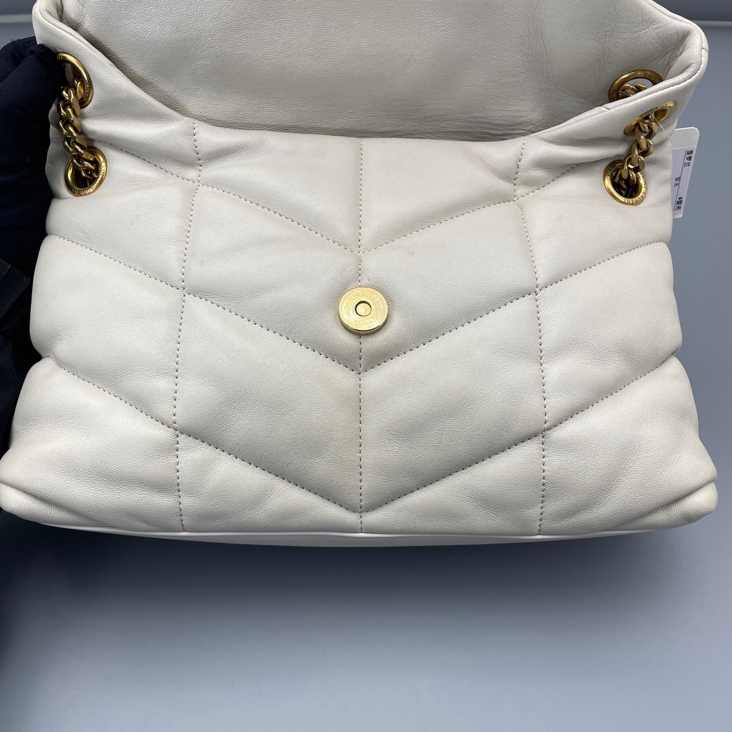 Saint Laurent - Loulou Puffer Medium - Lambskin leather - White - (medium)