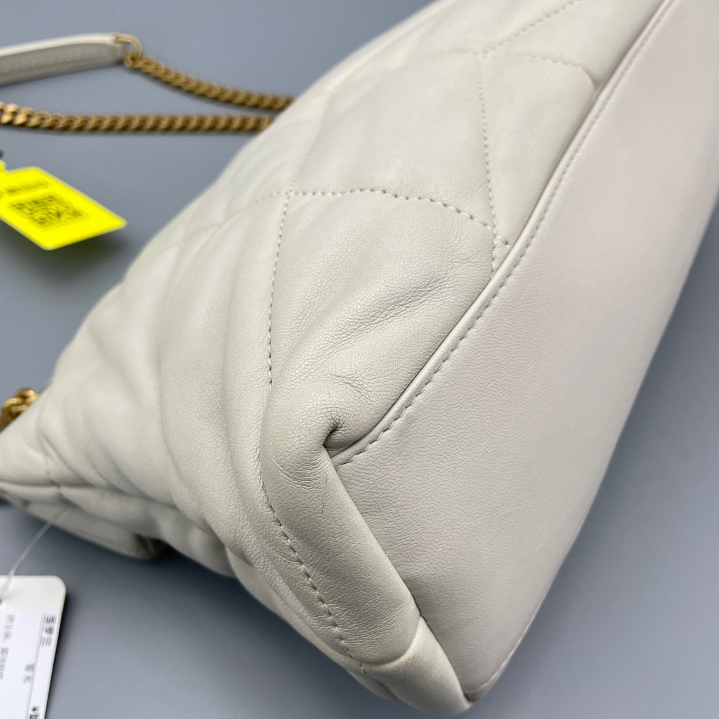 Saint Laurent - Loulou Puffer Medium - Lambskin leather - White - (medium)