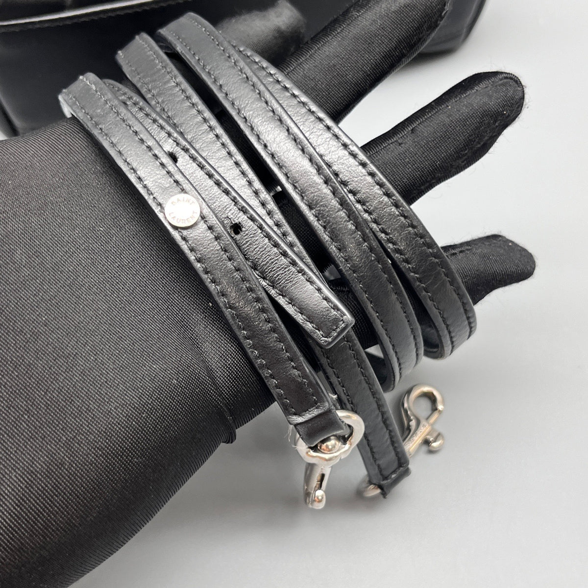 Saint Laurent - Loulou Puffer Mini Bag - Leather - Black - (mini)