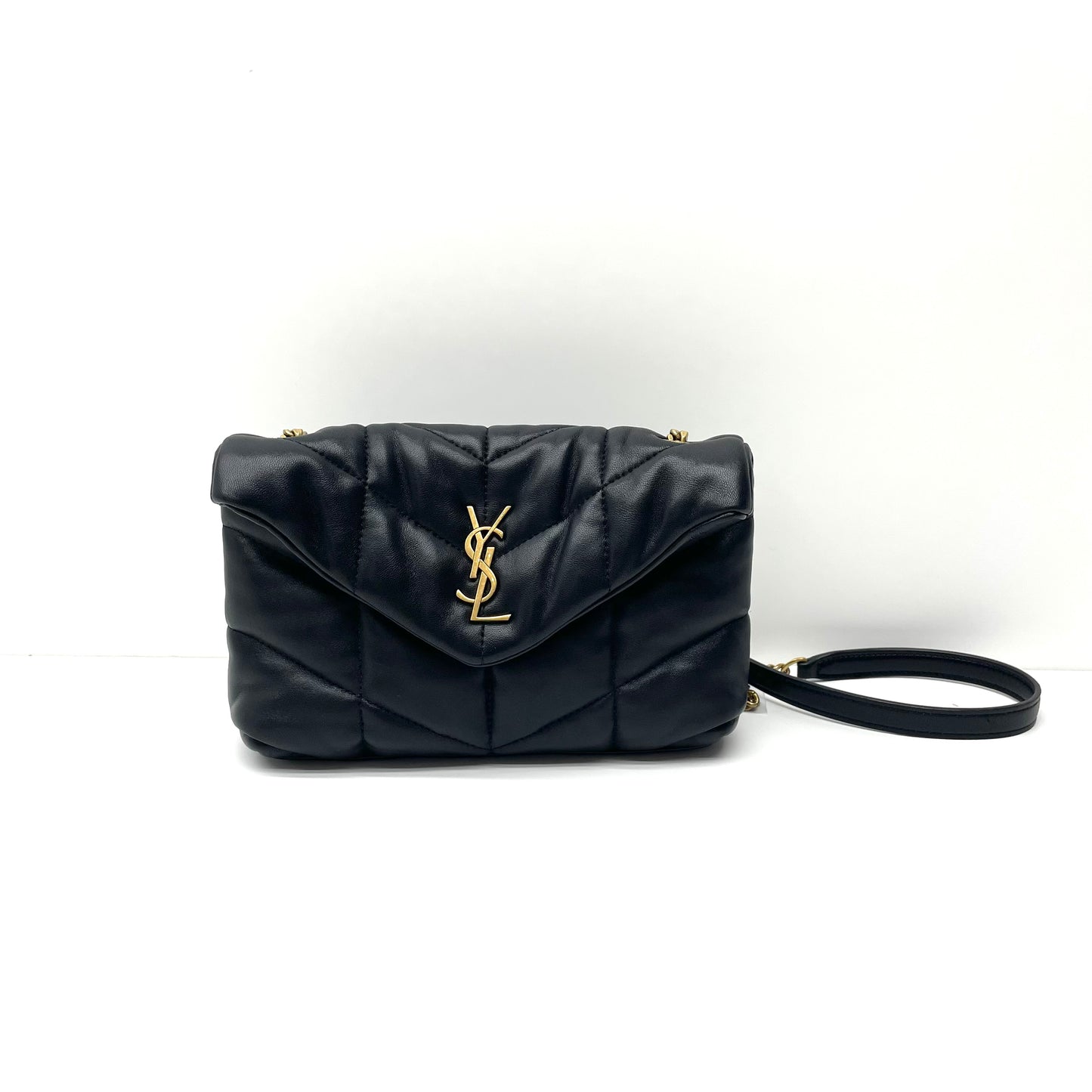 Saint Laurent - Loulou Puffer Mini - Leather - Black - (mini)