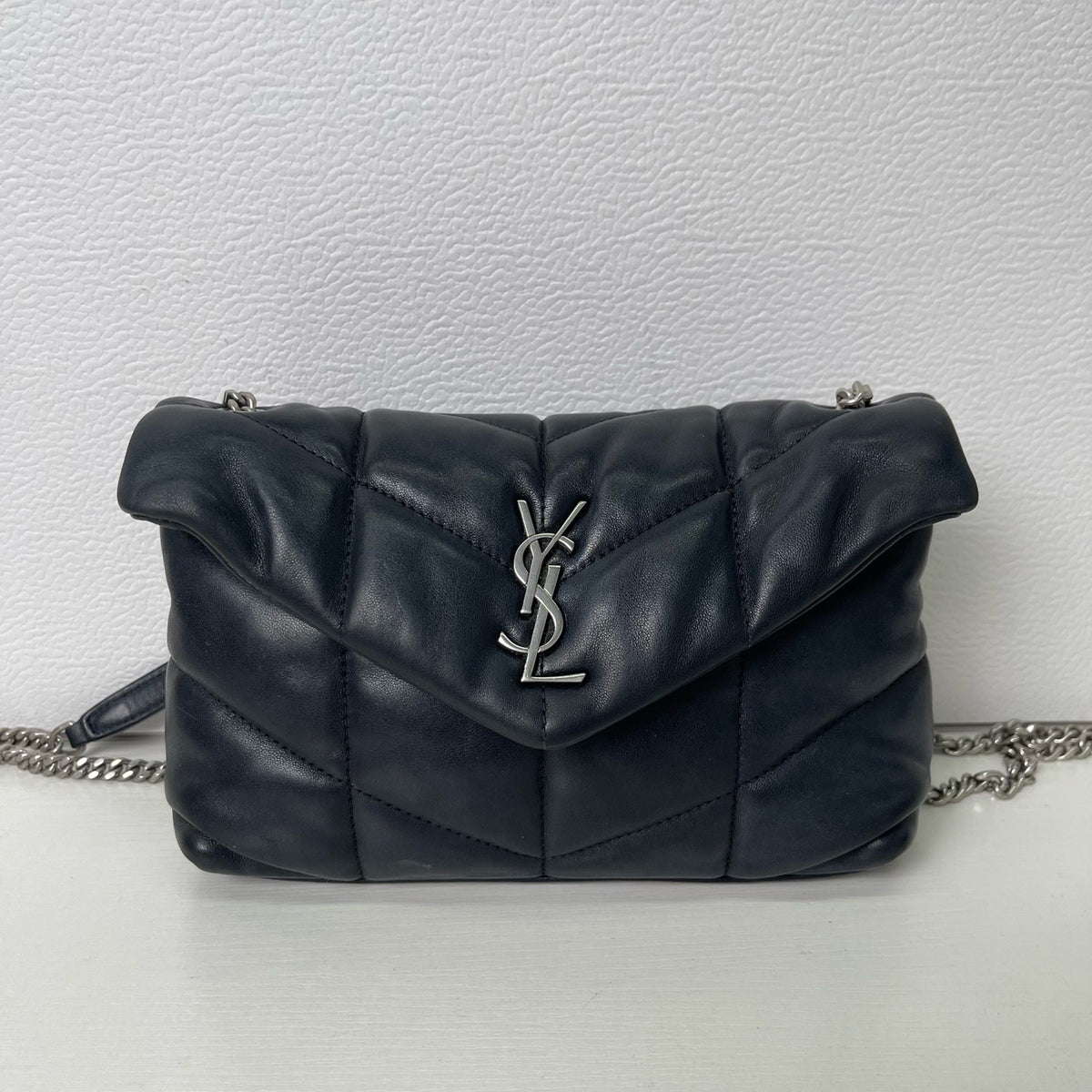 Saint Laurent - Loulou Puffer Small - Leather - Black - (Small)