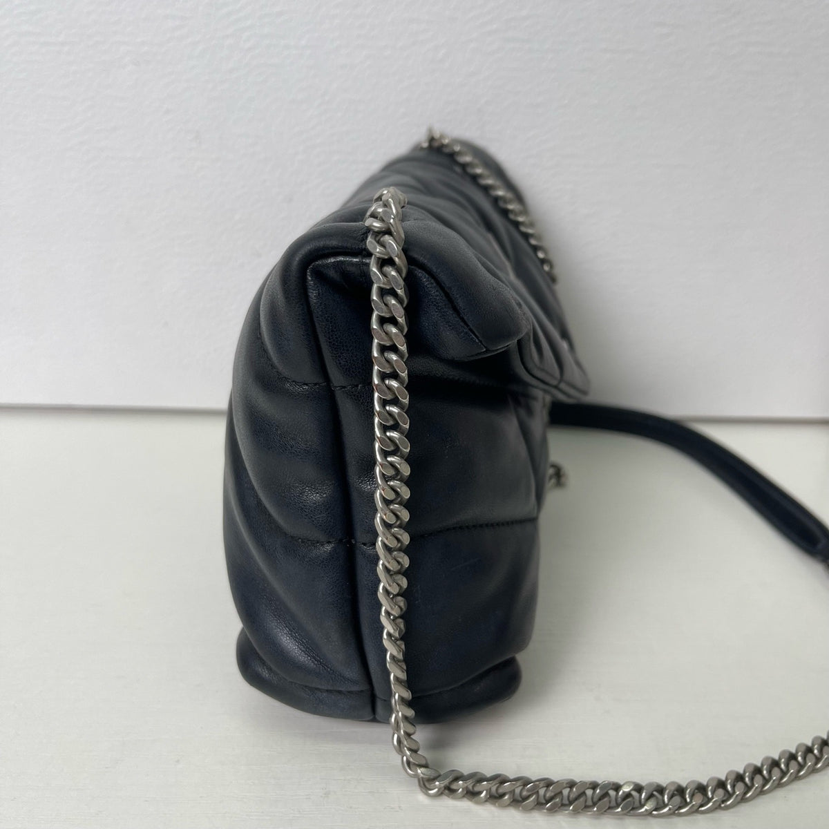 Saint Laurent - Loulou Puffer Small - Leather - Black - (Small)