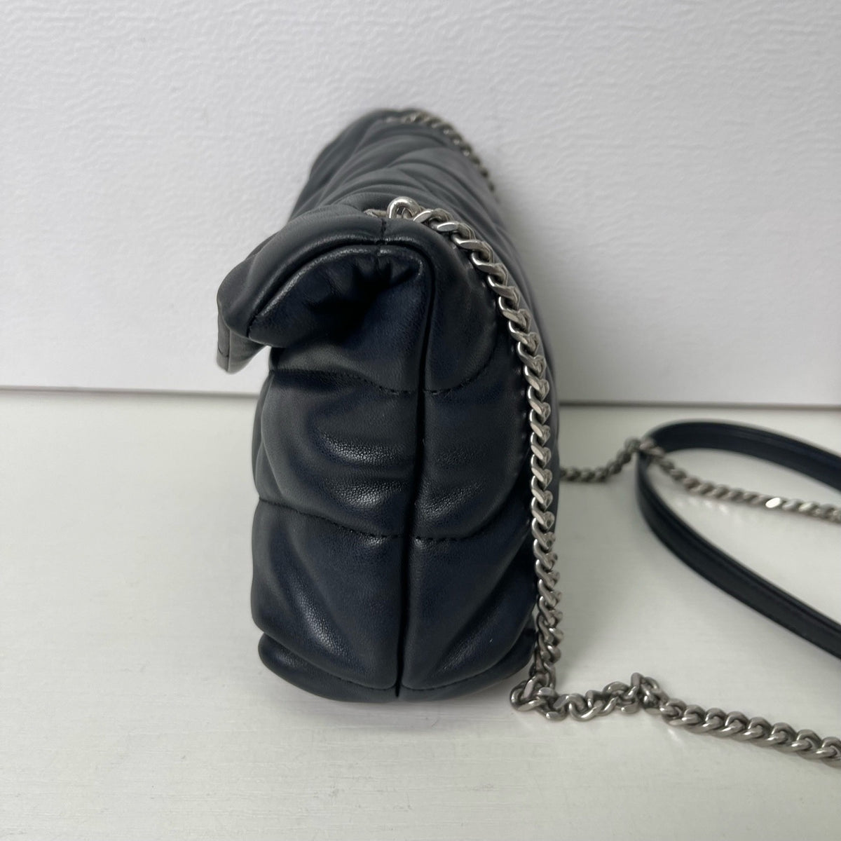 Saint Laurent - Loulou Puffer Small - Leather - Black - (Small)