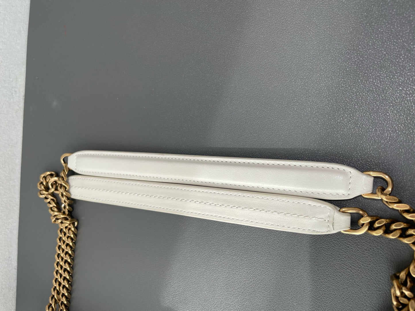 Saint Laurent - Loulou Puffer Small - Leather - White - (Small)