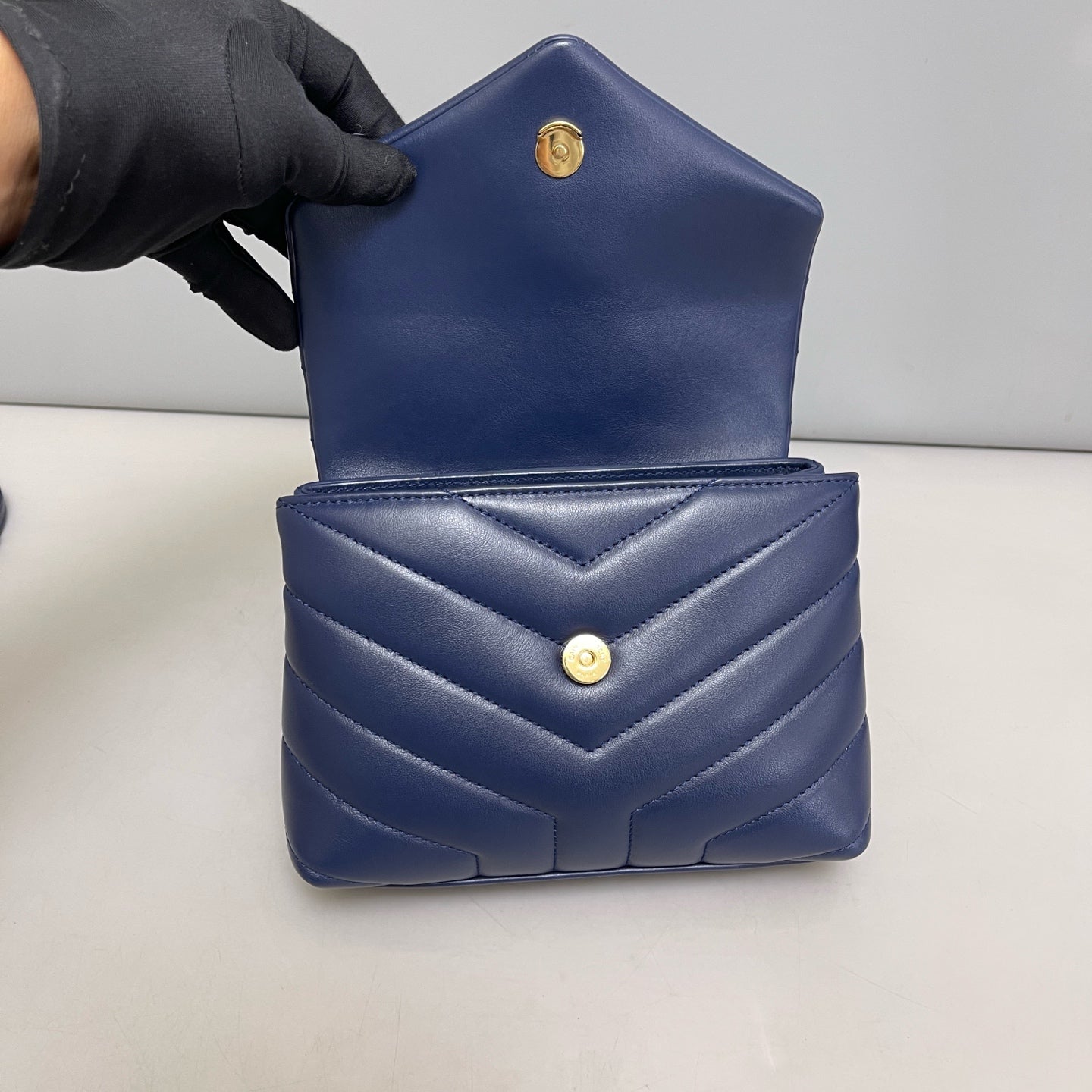 Saint Laurent - Loulou Toy - Leather - Blue - (mini)