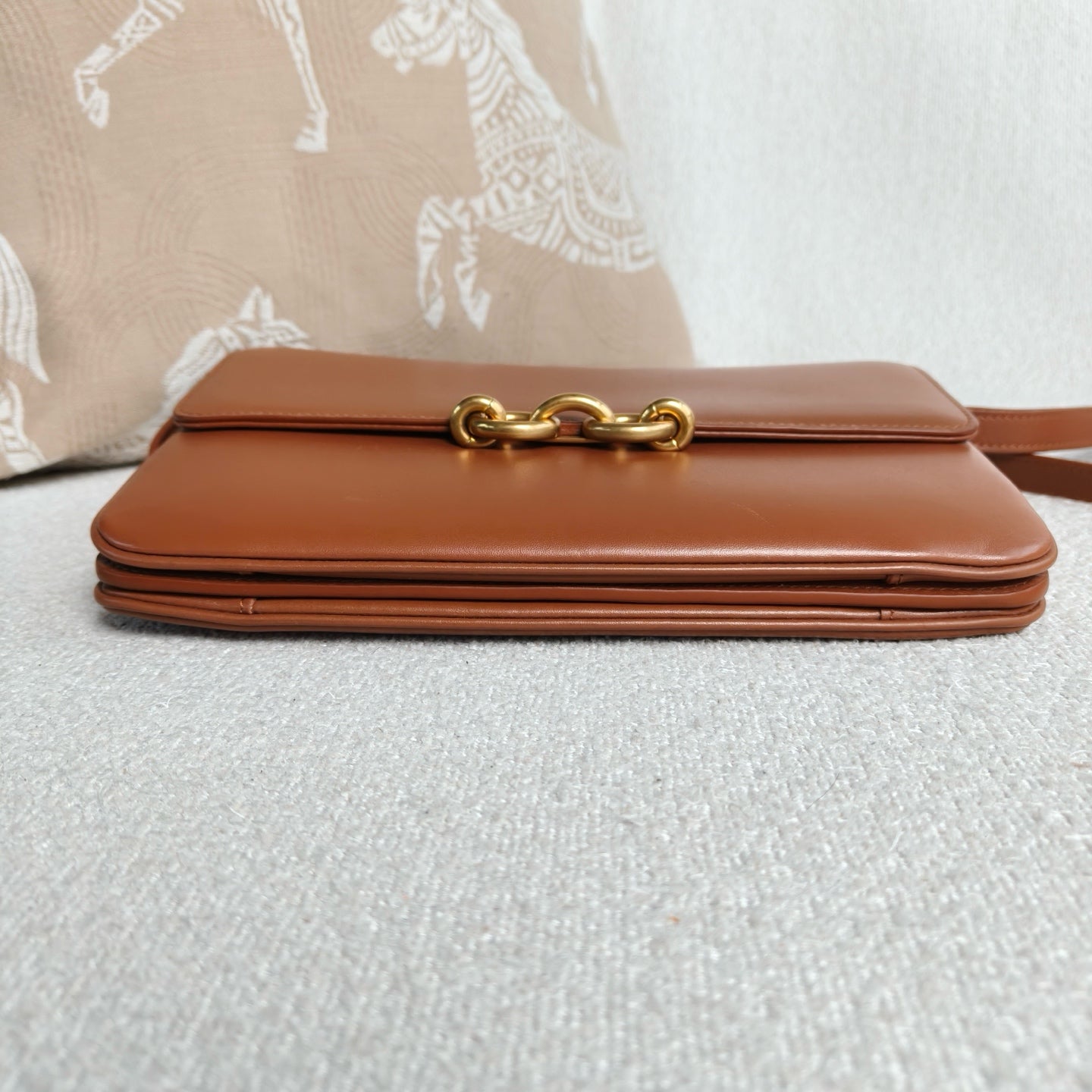 Saint Laurent - Maillon Crossbody Bag - Leather - Brown - (small)