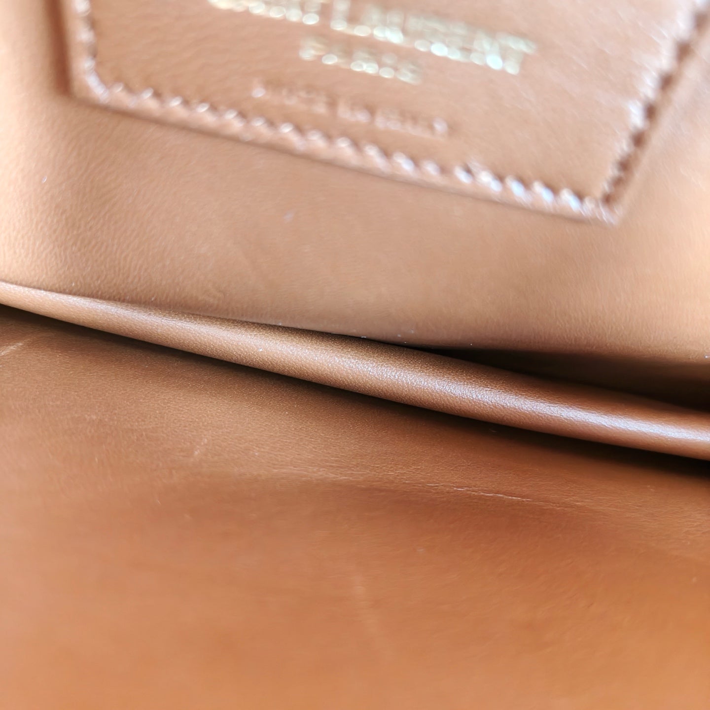 Saint Laurent - Maillon Crossbody Bag - Leather - Brown - (small)