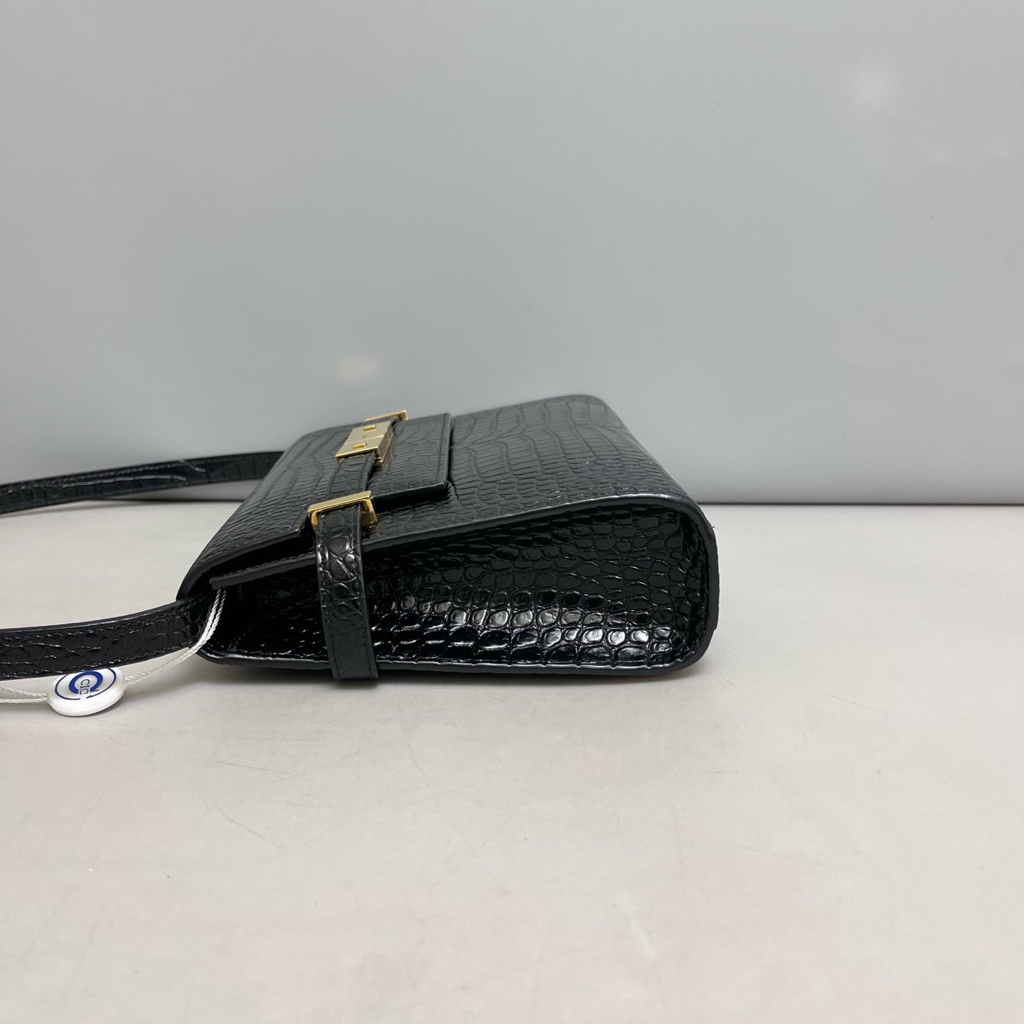 Saint Laurent - Manhattan - Crocodile - Black - (small)