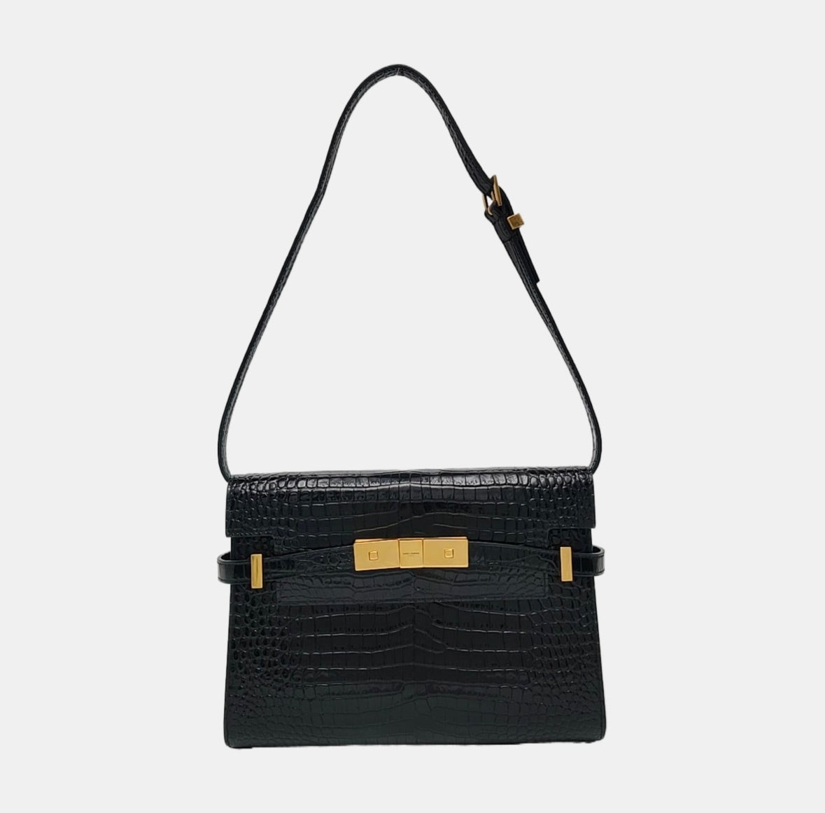 Saint Laurent - Manhattan - Exotic leathers - Crocodile - Black - (small)