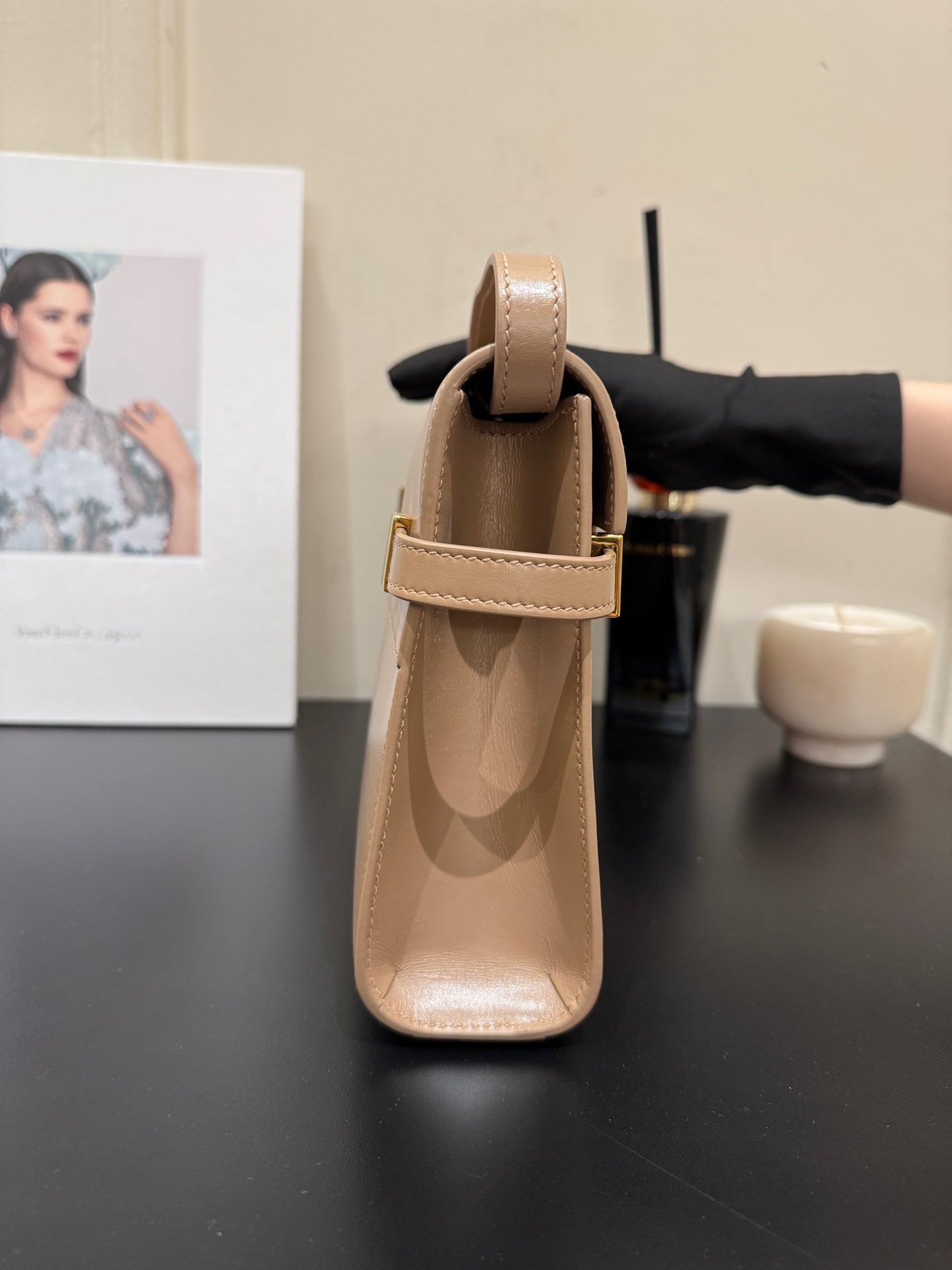 Saint Laurent - Manhattan - Leather - Beige - (mini)